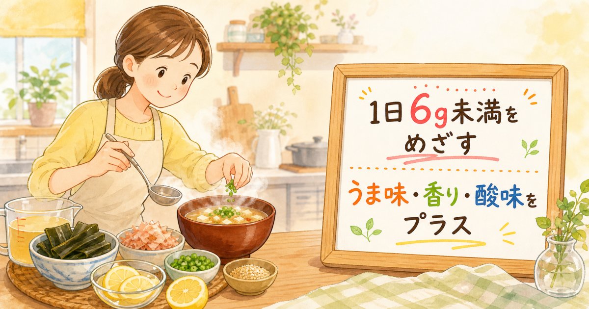 減塩料理が「薄味で物足りない」と感じる原因とよくある誤解