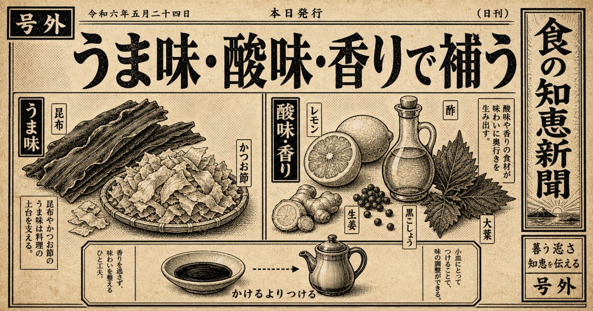 旨味と香りで満足感を高める減塩調理の工夫
