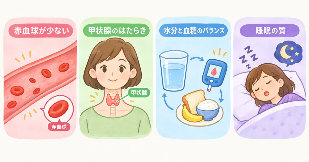 だるさの背景に隠れていることがある代表的な病気
