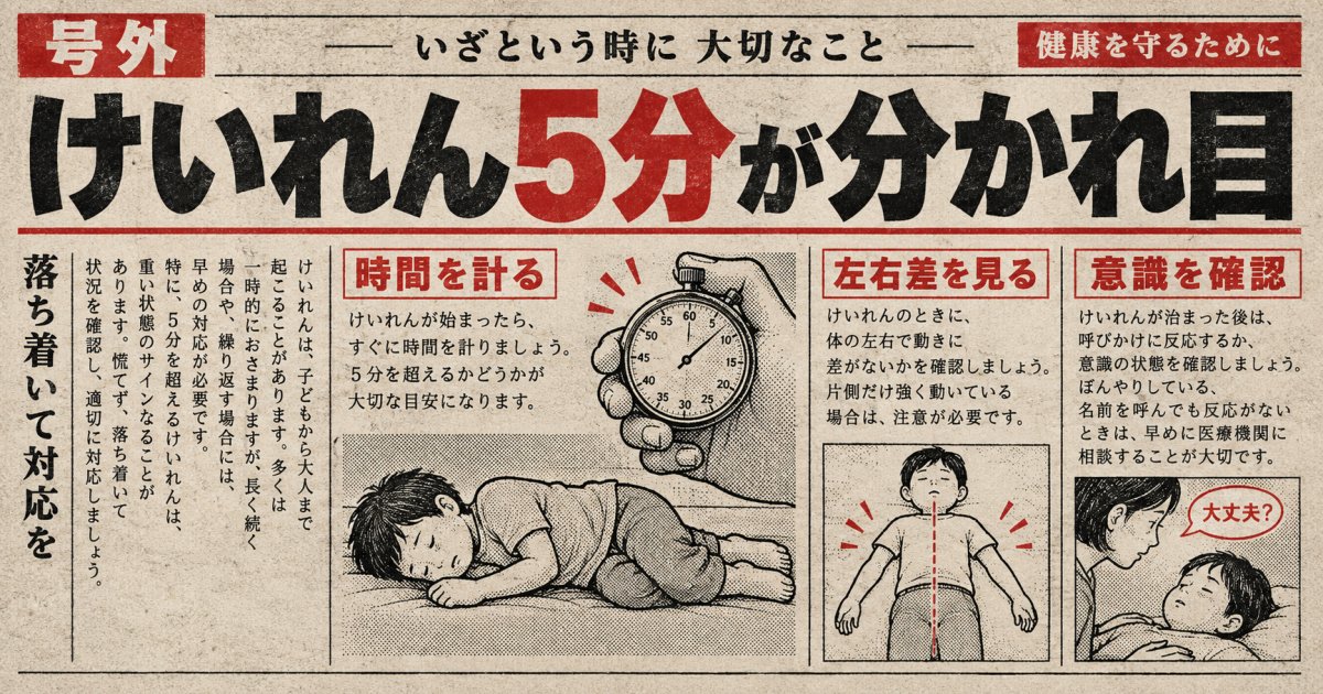 救急車を呼ぶべきサインと5分の数え方